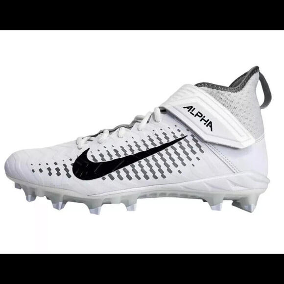 Nike Football Cleats Alpha Menace Pro 2 Mid White BV3951-100 Mens Size 12 WIDE - Picture 2 of 6